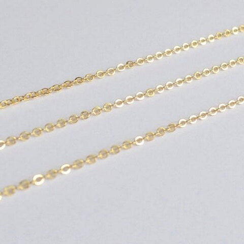 Wholesale 14k Gold Filled Necklaces - 10pc Custom Length Gold Chains Bulk for Jewelry Making & Bridesmaids - Gold Chain Supplies