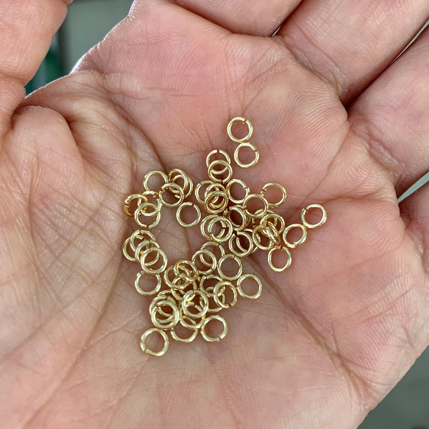 14k Gold Filled Jump Rings 4mm 22 Gauge - 100 Pcs Open Jump Rings