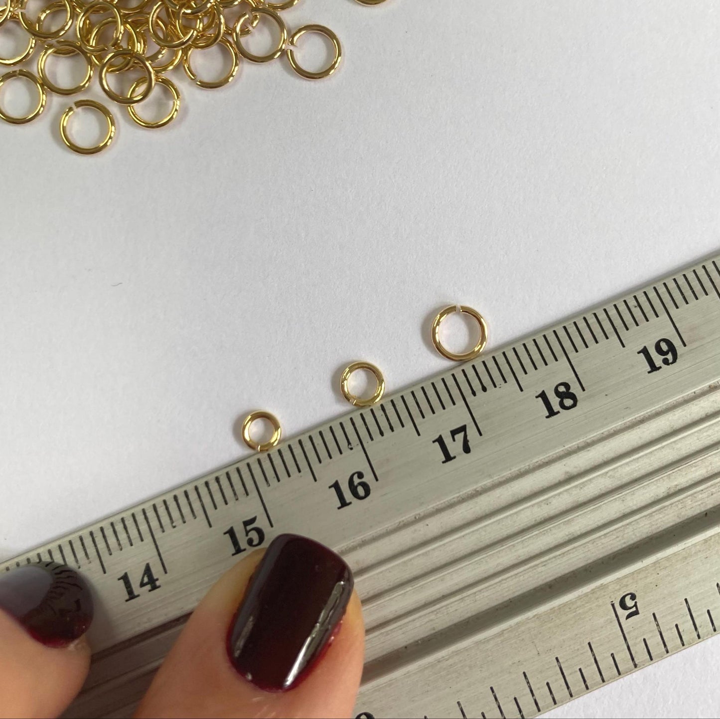14k Gold Filled Jump Rings 4mm 22 Gauge - 100 Pcs Open Jump Rings