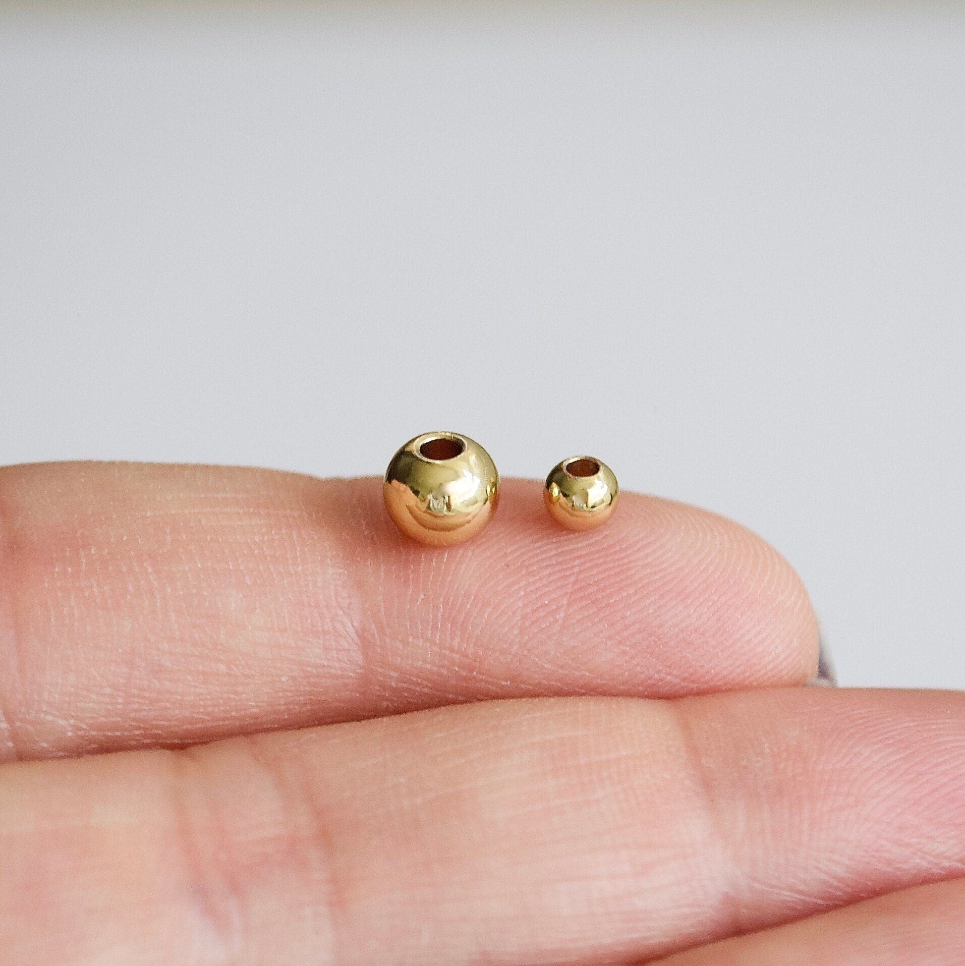14k gold filled seamless spacer beads 3mm 4mm 6mm 8mm bulk supply