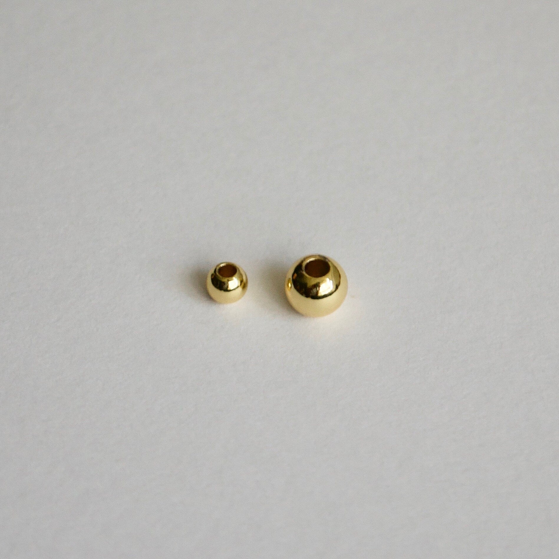 Seamless gold filled beads various sizes 3mm to 8mm bulk beading