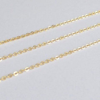 Wholesale 14k Gold Filled Necklaces - 10pc Custom Length Gold Chains Bulk for Jewelry Making & Bridesmaids - Gold Chain Supplies