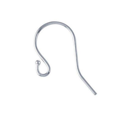 925 Sterling Silver Ear Hooks - Wholesale French Ear Wires Bulk - Ball End Earring Hooks for Jewelry Making & Supplies